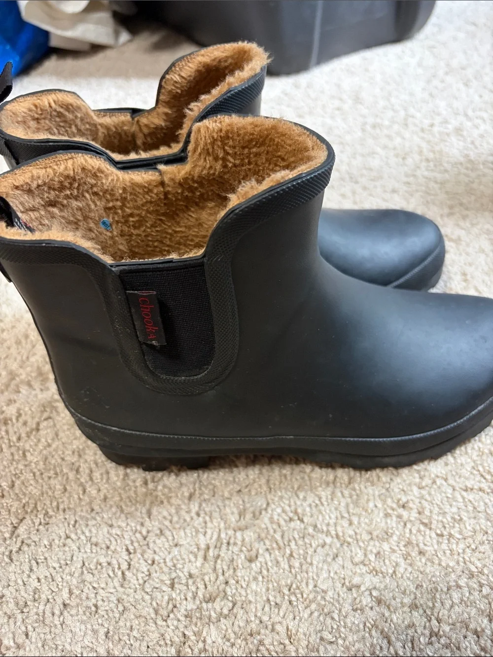 Chooka Chelsea Ankle Waterproof Rain Black Boots